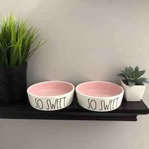 Rae Dunn so sweet pet bowl set